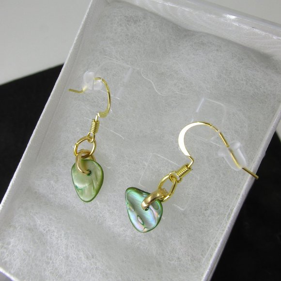 Dainty Treasures Shell Earrings with Gold Plated hooks - Picture 3 of 3